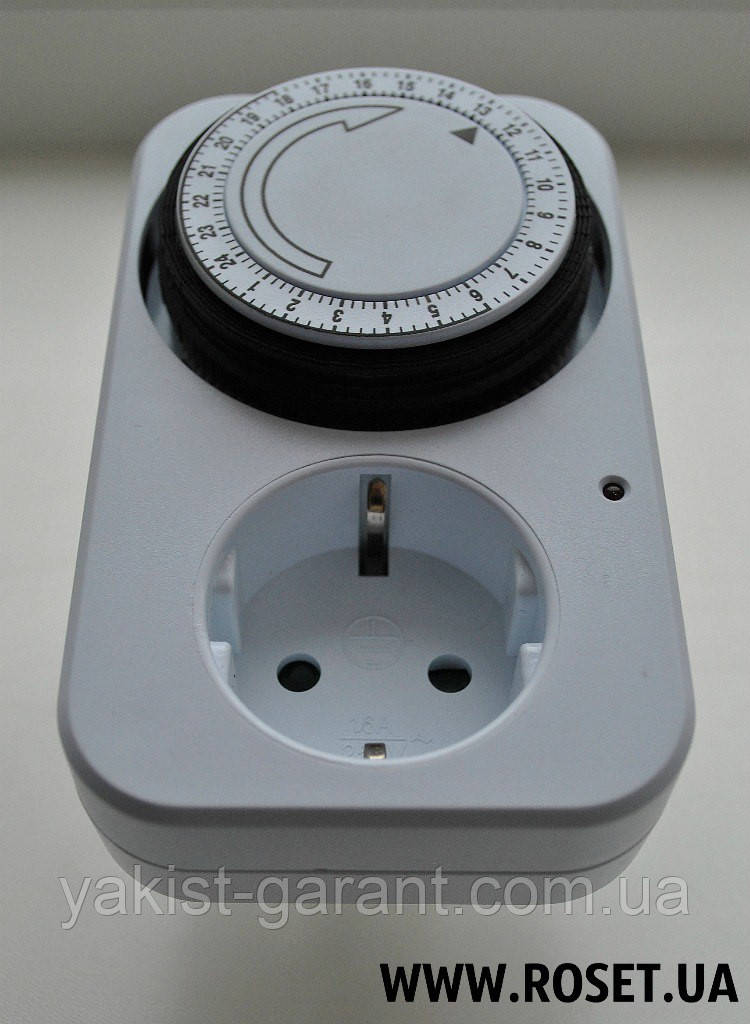 Розетка з таймером (механічна) TG-14A, фото 1