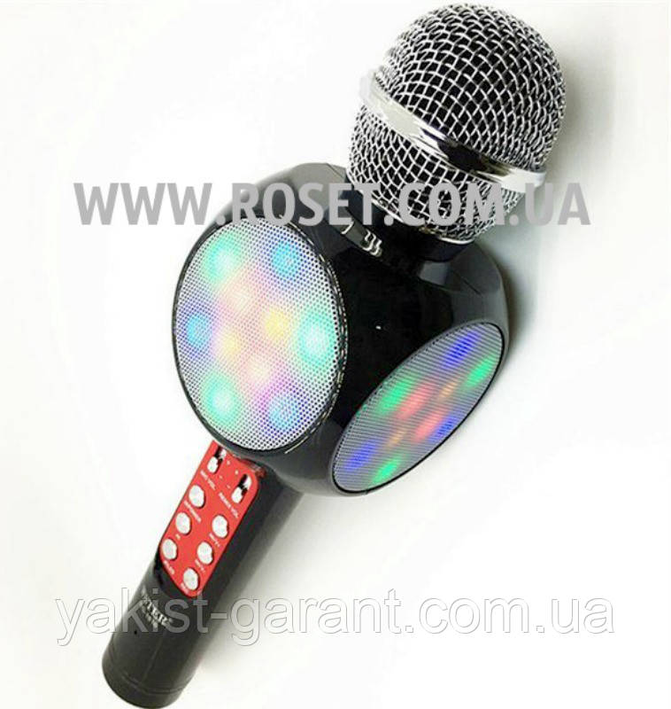 Бездротовий мікрофон - WSTER WS-1816 Bluetooth LED SD-карта, фото 1
