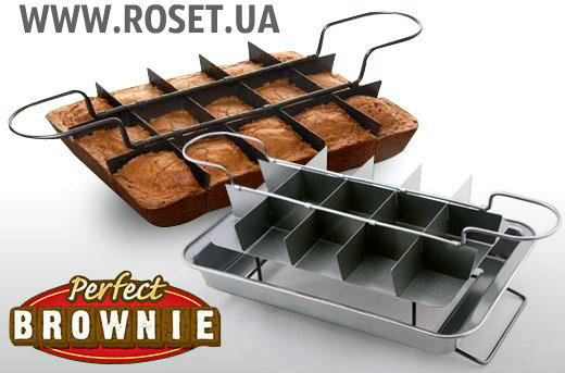 Форма для випічки тістечок Брауні Perfect Brownie Pan Set