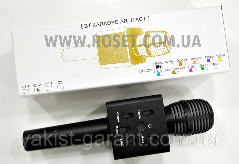 Бездротової Bluetooth-мікрофон - Karaoke Artifact Q7-2, фото 1