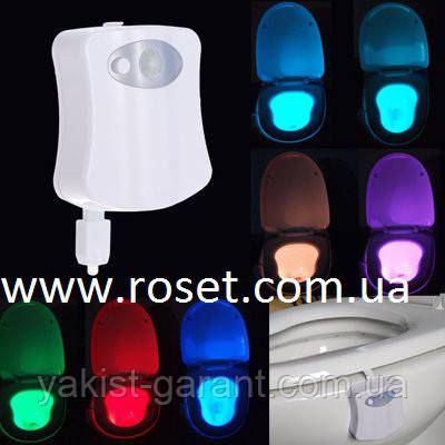 Підсвічування для унітазу LED Light Bowl з датчиком руху., фото 1