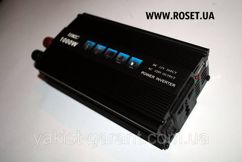 Перетворювач електроенергії інвертор UKC Inverter I-Power SSK 1000W, фото 1