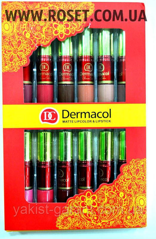 Набір рідких матових помад – Dermacol Matte Lipcolor Lipstick 12 pcs, фото 1