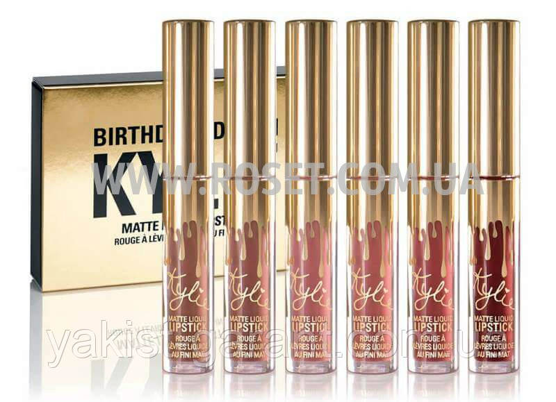 Набір матових рідких губних помад - Kylie Birthday Edition, фото 1