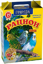 Корм "Раціон" для хвилястих папуг, мультивітамін + йод, 1.5 кг