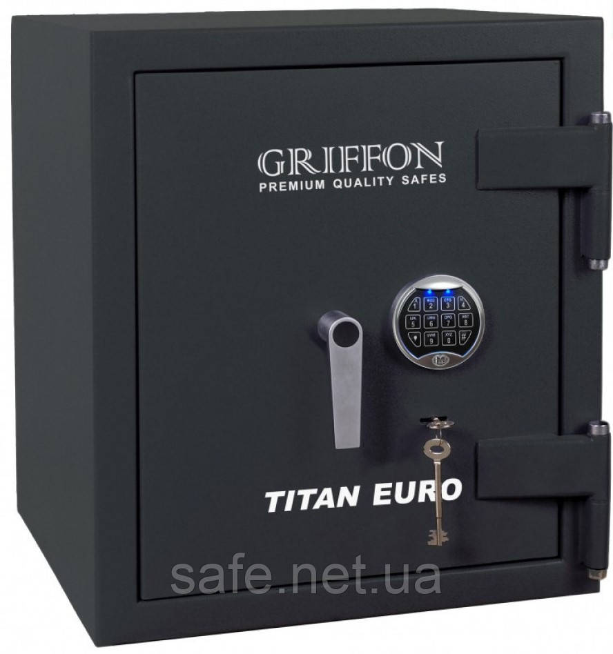 Сейф вогнезламостійкий Griffon CLE II.68.K.Е (ВxШxГ:686x500x500), 2 клас + LFS 30P, сейф від зламу та вогню