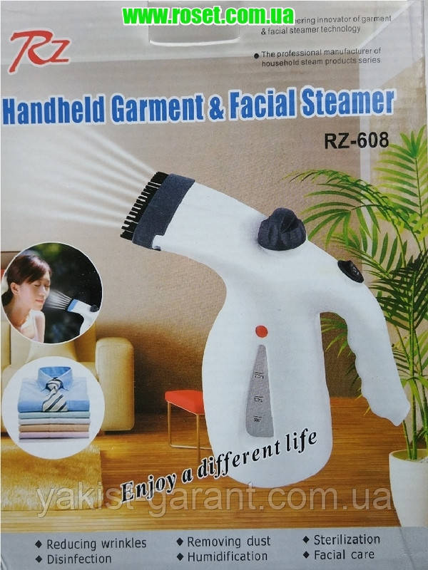 Відпарювач одягу та особи Handheld Garment and Facial Steamer RZ-608, фото 1