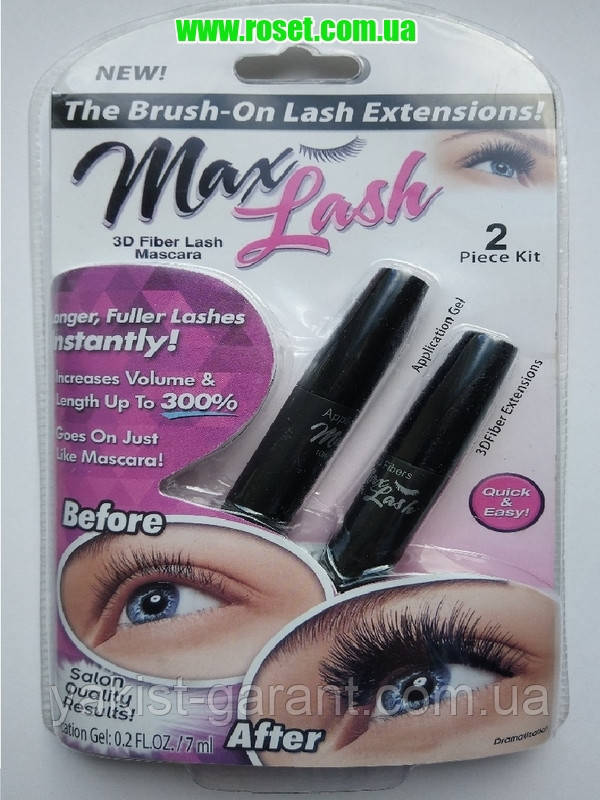 Туш і щіточка для вій 3D Max об'єм Lash, фото 1