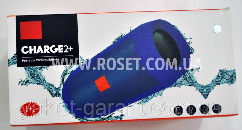 Колонка безпровідна - Portable Wireless Speaker JBL Charge 2+ Bluetooth, AUX, TF-card, USB, фото 1