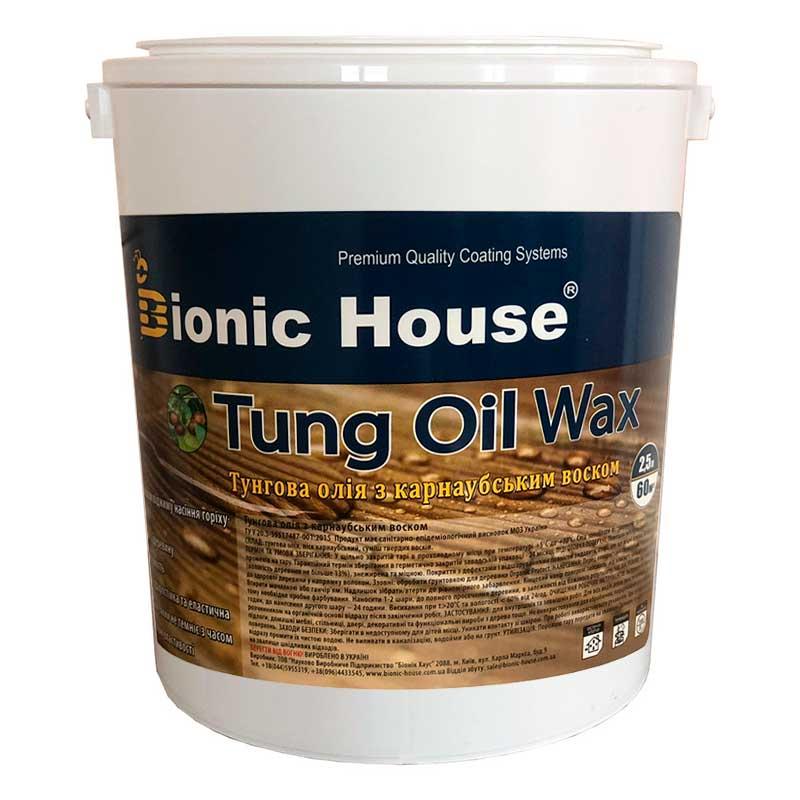 Тунгова олія з карноубським воском Hard Tung Oil Bionic-House 0,25 л різні кольори