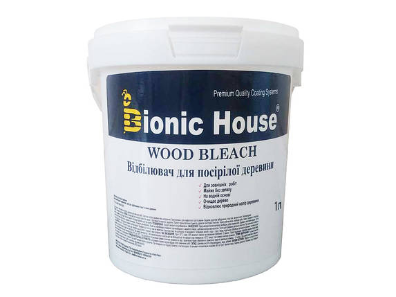 Вибілювач для дерева без хлору WOOD BLEACH Bionic-House Безбарвний різні фасування, фото 1