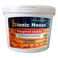 Огнебиозащитная краска Fire Proof Coating Bionic-House 10кг Белая 20кг