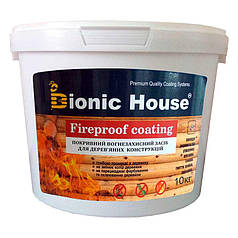 Вогнебіозахисні фарба Fire Proof Coating Bionic-House 10кг Біла