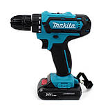 Акумуляторний шурупокрут Makita 550 DWE 24 V, 5.0 AH у кейсі з базою МАКИТА, фото 2