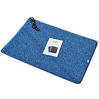 Килимок з підігрівом LIFEX WC 50х100 Синій | Електрокилим для ніг Warm Carpet