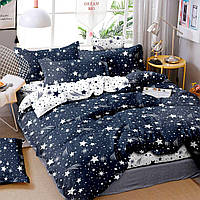 Комплект двуспального постельного белья Звездное Небо ТМ YiFENG, синий, коттон
