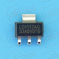 Стабилизатор 3.3В 1А UTC LD1117AG-33-AA3-A-R SOT223