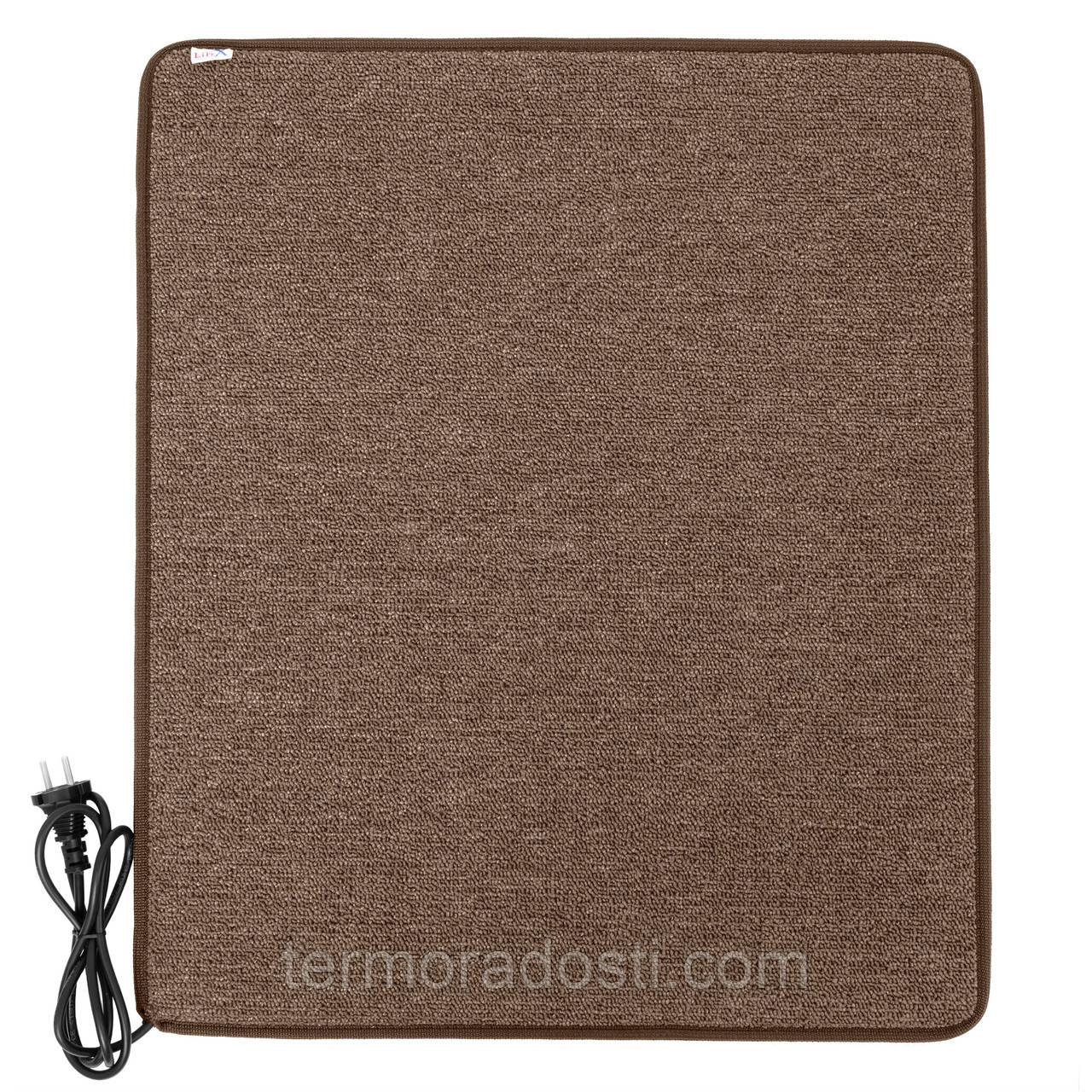 Теплий килимок з підігрівом LIFEX WC 50x80 Коричневий  | Електрокилим для ніг Warm Carpet