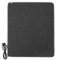 Електричний килим з підігрівом LIFEX WC 100x100 Сірий | Мобільна тепла підлога Warm Carpet