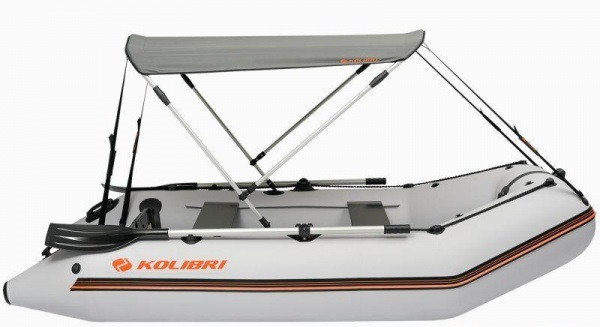 Тент від сонця для човнів Kolibri К-280СТ, КМ-260, КМ-280 білий, фото 1