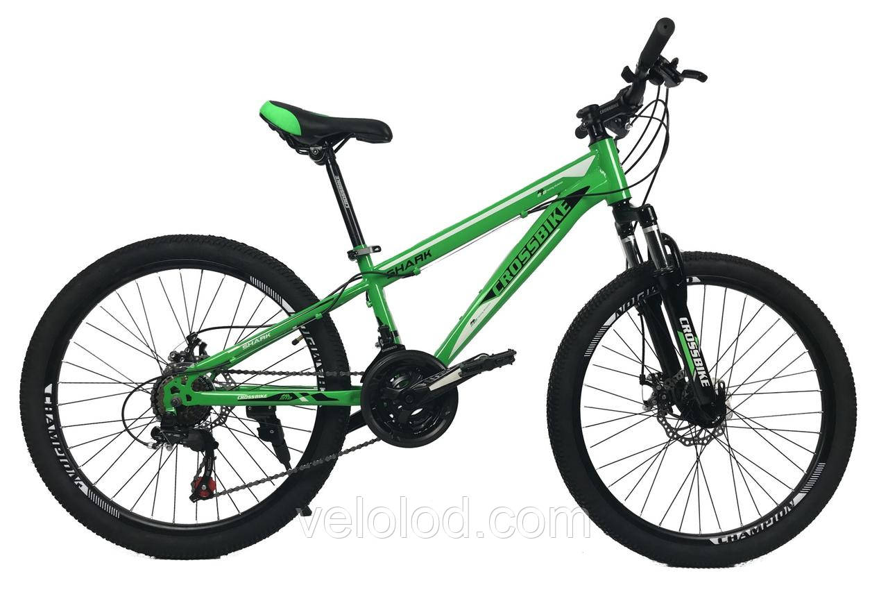 Гірський велосипед CrossBike Bike Shark 24" 2021