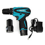 Акумуляторний шурупокрут Makita DF330DWE 12 V, 2 Ah з набором мультитулс, шурупокрут для дому Макіта, фото 6