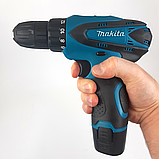 Акумуляторний шурупокрут Makita DF330DWE 12 V, 2 Ah з набором мультитулс, шурупокрут для дому Макіта, фото 2