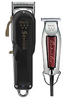 Набір машинок "WAHL Barber" (Wahl Senior Cordless + Wahl Detailer Wide)