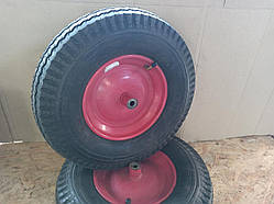 Колесо для тачки в складанні 4.00-8 (всь Ø16) DURO гума вантажна Діаметр 40 см.