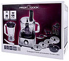 Кухонний комбайн ProfiCook PC-KM 1063 — 1200 Вт, 1.2+1.75 л, 11 насадок, фото 6