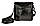 Чоловіча шкіряна сумка Grande Pelle, сумка месенджер з натуральної шкіри, чоловіча чорна сумка, глянцева, фото 7
