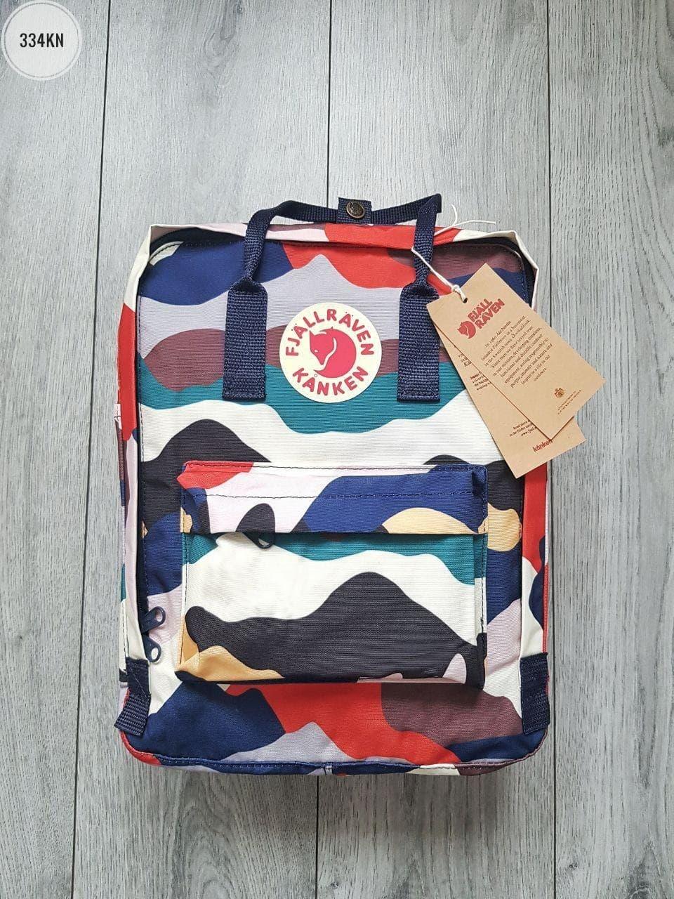 Портфелі та рюкзаки Fjallraven Kanken Fjall Raven в школу. Рюкзак Канкен кольоровий 2021. Портфель для школи 16л, фото 1