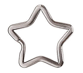 Кільце для ключів плоске ЗВІЗДА