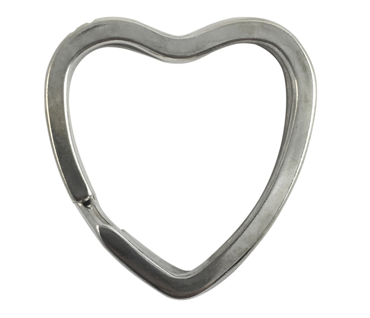 Кільце для ключів плоске СЕРДЦЕ, фото 1