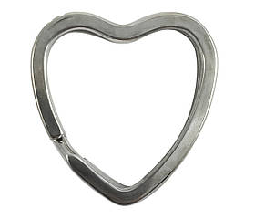 Кільце для ключів плоске СЕРДЦЕ