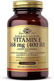 Вітамін E (Vitamin Е) 268 мг (400 МО) Solgar 100 капсул