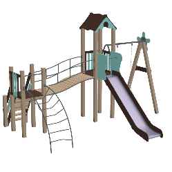 Дитячий комплекс Верблюденя, висота гірки 1,2 м Kidigo (11603)