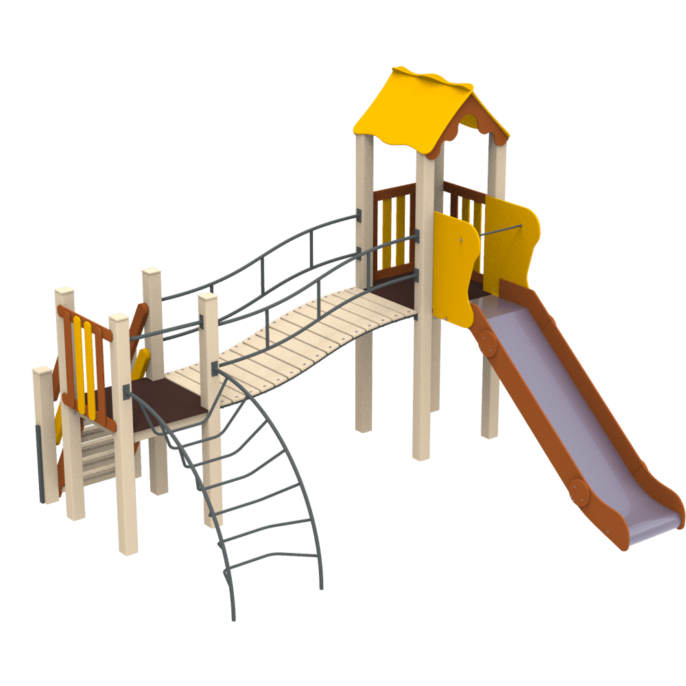 Дитячий комплекс Місяць, висота гірки 1,2 м Kidigo (11383)