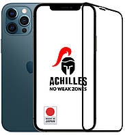 Защитное стекло ACHILLES для IPhone 12 PRO Max на весь экран Айфон 12 Про Макс (черное)