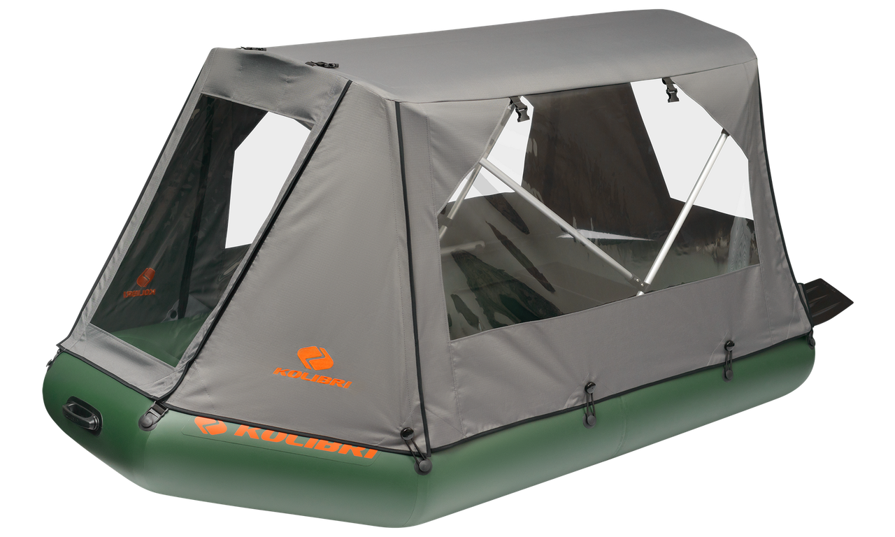 Тент-намет для надувний човен Kolibri K-260Т темно-сірий, фото 1