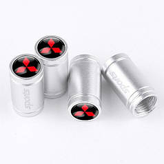 Ковпачки на ніпель для Міцубісі Alitek Sports Silver Mitsubishi, 4 шт.