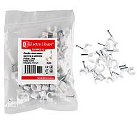 Кліпса монтажна з цвяхом 18 мм кругла