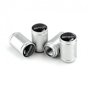 Ковпачки на ніпель для Mercedes AMG Alitek Sports Silver Мерседес АМГ, 4 шт, фото 2