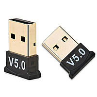 USB-адаптер мини беспроводной Bluetooth Ресивер v4.0 (Class A) блютуз адаптер для ПК черный