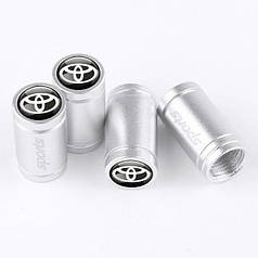 Ковпачки на ніпель для Тойота Alitek Sports Silver Toyota (4 шт.)