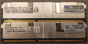 Серверна пам'ять DDR3 DIMM 64 Gb ECC REG PC3L-12800L SK hynix (HMTA8GL7AHR4C-PB M2 AB)