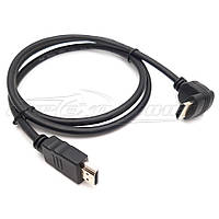 Кабель HDMI v1.4 High Speed, мягкий, один угол,1 м