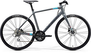 Велосипед MERIDA 2021 SPEEDER 100 S-M(52 ) MATT COOL GREY(BLUE/RED)