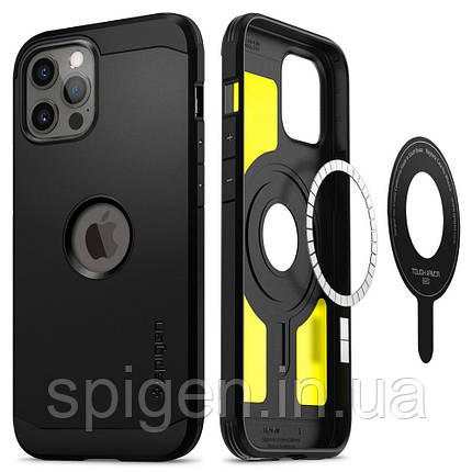 Чохол Spigen для iPhone 12 Pro Max - Tough Armor (Mag Safe), Black, фото 1