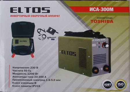 Інверторний зварювальний апарат Eltos ІСА-300М валізу, фото 2